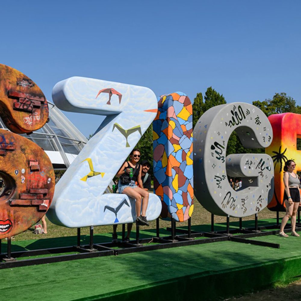 Budapest, 2025. augusztus 7.
Fesztiválozók a 31. Sziget fesztiválon a Hajógyári-szigeten 2025. augusztus 7-én.
MTI/Vasvári Tamás